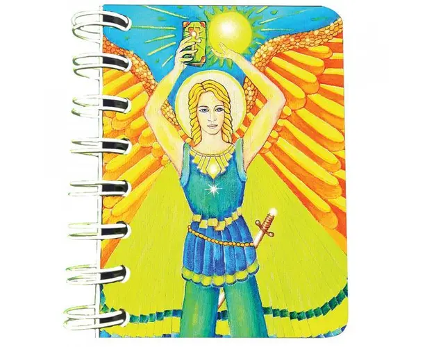 Carnet cu spira Arhanghelul Uriel, 7 x 10 cm, 75 foi veline