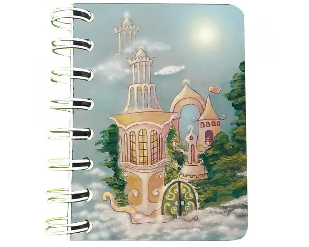 Carnet cu spira Castelul fermecat, 7 x 10 cm, 75 foi veline