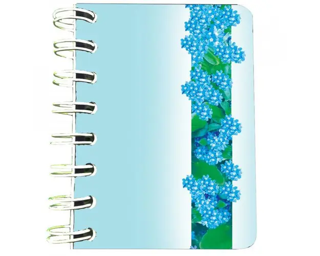 Carnet cu spira Nu-ma-uita turcoaz, 7 x 10 cm, 75 foi veline