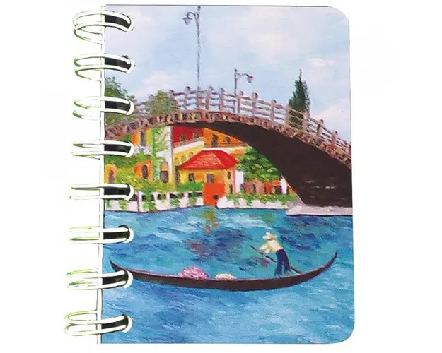 Carnet cu spira Venetia, 7 x 10 cm, 75 foi veline