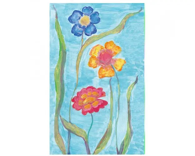 Carnetel de buzunar Flori de camp, 5 x 8 cm, 100 foi veline