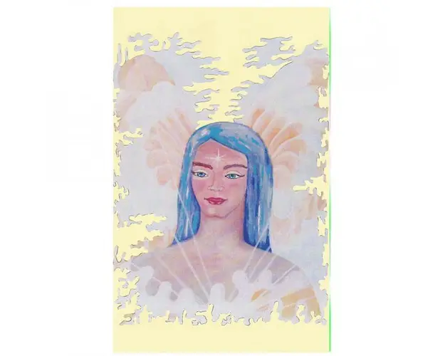 Carnetel de buzunar inger albastru, 5 x 8 cm, 100 foi veline