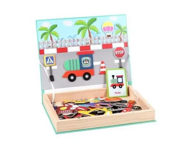 Carte Magnetica Montessori - Mijloace de transport, 7Toys