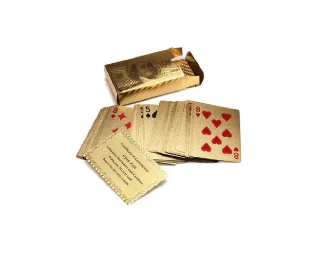Carti de joc foita Aur 24K ( poker ) + certificat de autenticitate