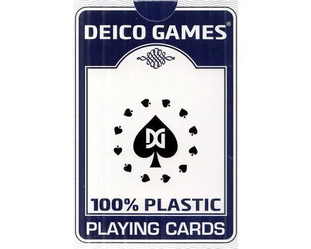 Carti de joc: Poker 100% Plastic. Albastru