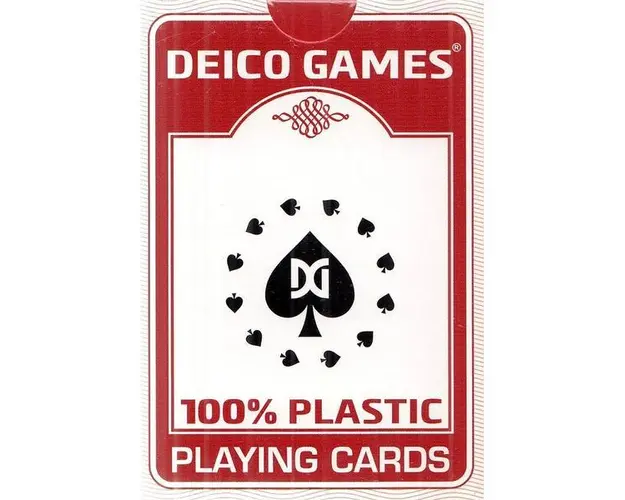 Carti de joc: Poker 100% Plastic. Rosu