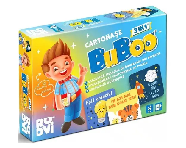 Cartonase Buboo 3 In 1 Pentru Baieti