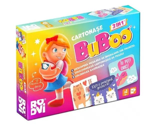 Cartonase Buboo 3 In 1 pentru Fetite