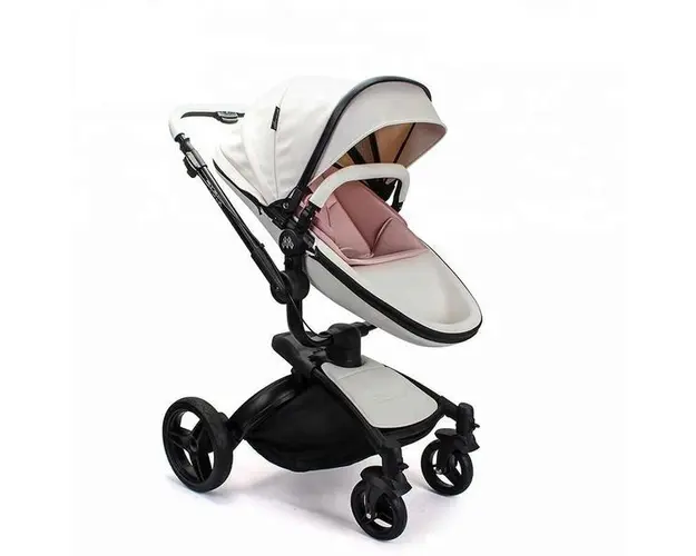 Carucior copii Wonder Buggy Stork 2 in 1 Lux Alb