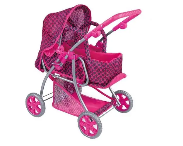 Carucior Pentru Papusi Cu Maner Reversibil Pearl