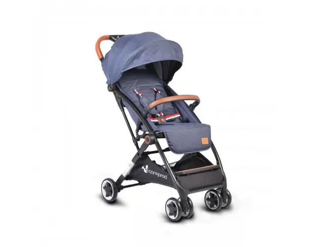 Carucior pliabil pentru copii Paris denim