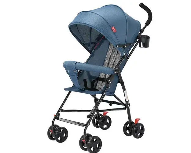 Carucior sport, Clasic, Albastru, Pentru copii intre 6 si 36 luni, Pliabil