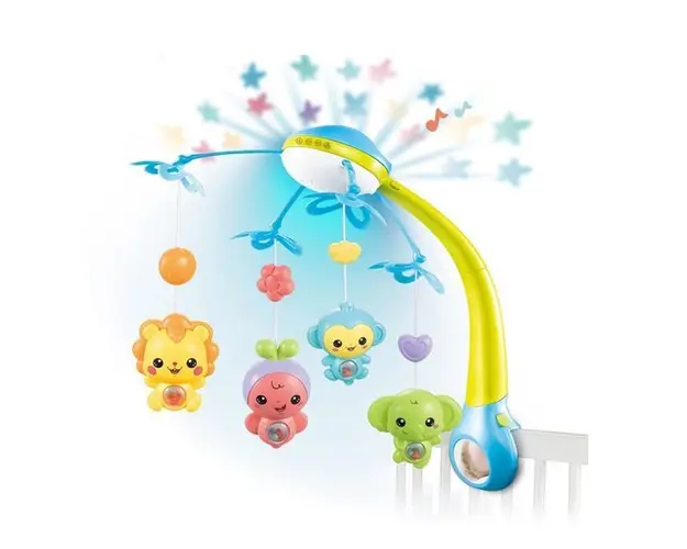 Carusel Interactiv pentru Patut Joy of Life Bleu 