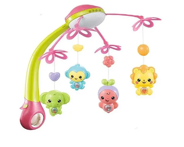 Carusel Interactiv pentru Patut Joy of Life Roz