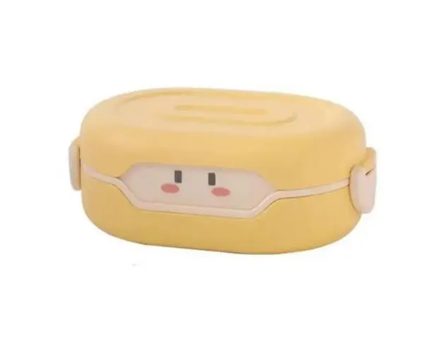 Caserola Lunch Box Compartimentata pentru Copii, Galbena, 750 ml