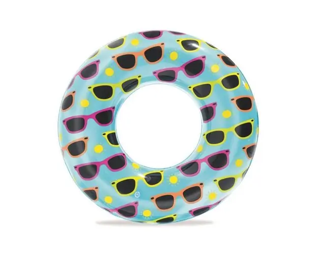 Colac gonflabil pentru inot copii, Bestway 36057, 76 cm, model cu ochelari