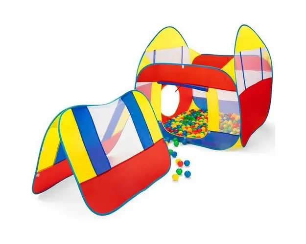 Cort de joaca copii XXL + 300 bile colorate, Kiduku, KZ-011