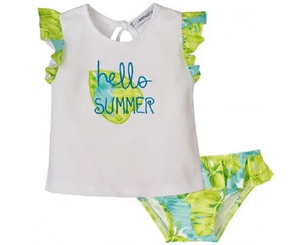 Costum de baie Tropical fetite 18 luni