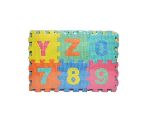 Covoras din burete, Numere/Alfabet, 7Toys