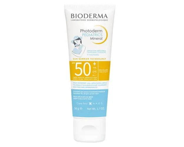 Crema minerala protectie solara pentru copii Photoderm Pediatrics, SPF 50+, Bioderma, 50 g