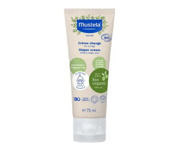 Crema pentru zona scutecului Mustela, certificata Bio, 75 ml