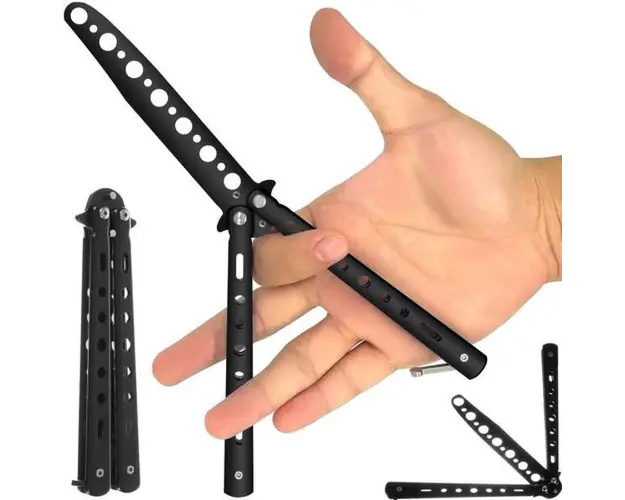 Cutit fluture de antrenament - negru