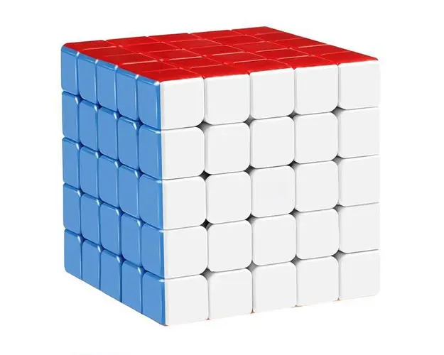 Cub Rubik Magic Cube Magnetic Teno&reg;, speed puzzle, stickerless, dezvoltarea inteligentei, 5x5x5, multicolor