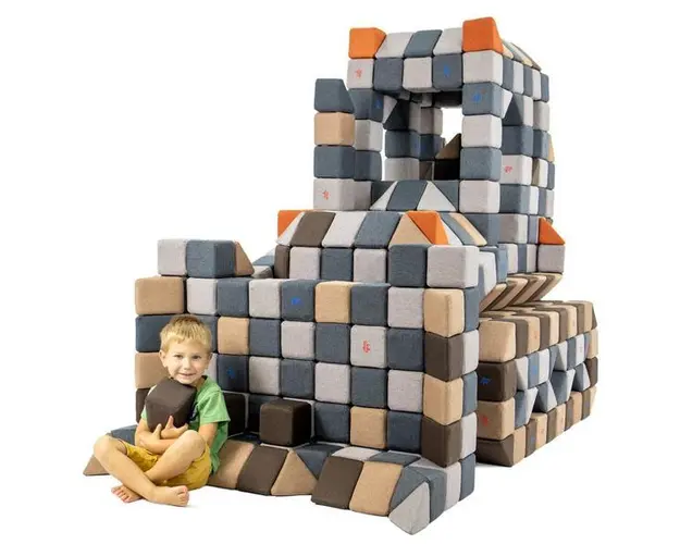 Cuburi Magnetice JollyHeap Crazy - 700 blocuri 4 forme