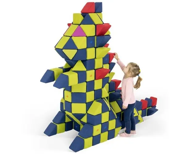 Cuburi Magnetice JollyHeap FUN - 300 blocuri 4 form