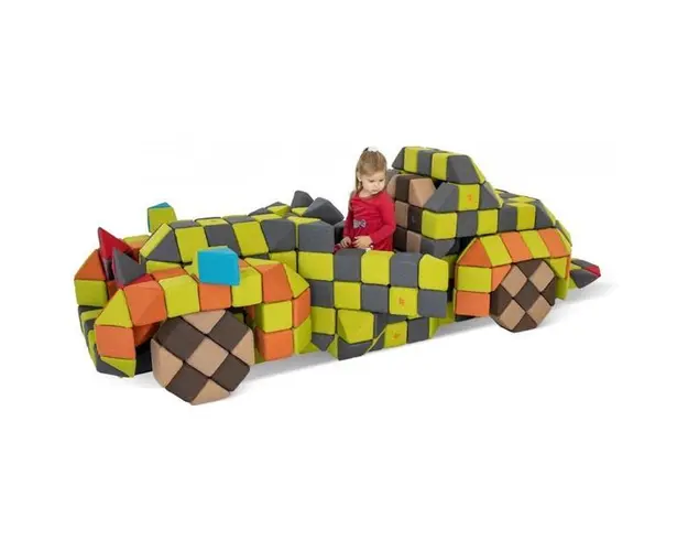 Cuburi Magnetice JollyHeap PARTY 500 blocuri 4 forme
