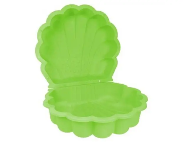 Cutie de nisip Scoica dubla Verde