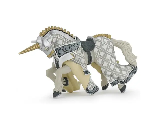 Figurina Papo - Calul cavalerului unicorn