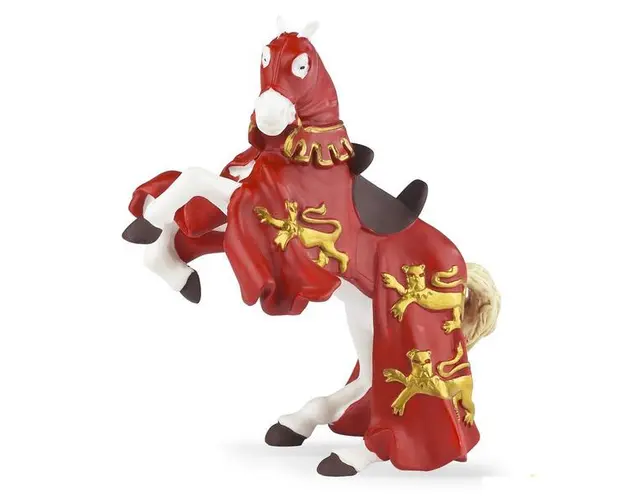 Figurina Papo - Calul regelui Richard(rosu)