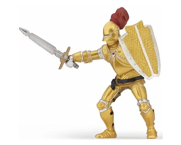 Figurina Papo-Cavaler in armura aurie