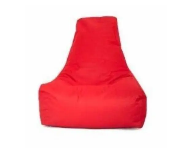 Fotoliu tip para, Big Bean Bag, textil umplut cu perle polistiren, rosu