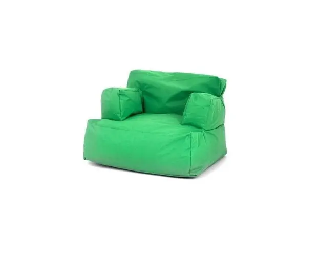 Fotoliu tip para, Big Bean Bag, textil umplut cu perle polistiren, verde, 80 x 80 x 70 cm
