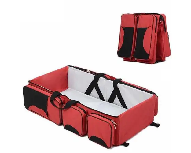 Geanta multifunctionala pentru transport Bebe rosie