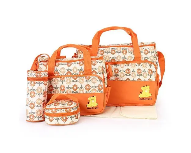 Geanta pentru mamici Mama Bag Emilia Portocaliu - Bebeking