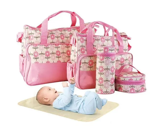 Geanta pentru mamici Mama Bag Emilia Roz - Bebeking