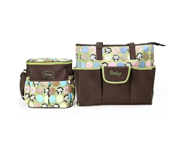 Geanta pentru mamici Mama Bag Monkey Verde - Bebeking