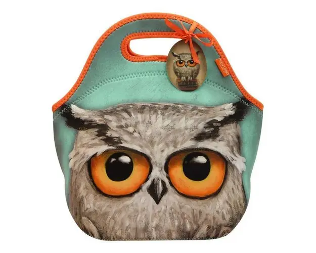 Geanta pentru pranz Santoro - Book Owl, 30 x 28 x 16 cm