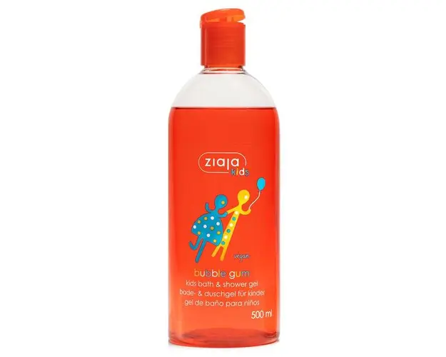 Gel de Dus &amp; Spumant cu Aroma de Guma - Ziaja Kids Bath &amp; Shower Gel Bubble Gum, 500 ml