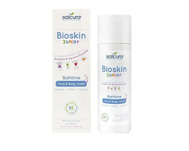 Gel de Dus pentru Copiii si Bebelusii cu Pielea Uscata cu Eczeme Bioskin Salcura, 200ml