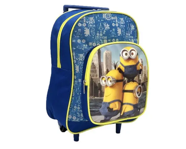 Ghiozdan cu troler pentru gradinita Minions 31 cm