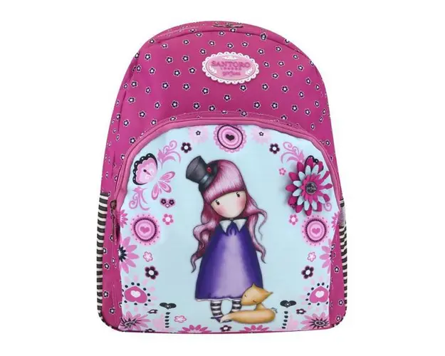 Ghiozdan fermoar dublu Gorjuss Fiesta The Dreamer, 44x33x13 cm