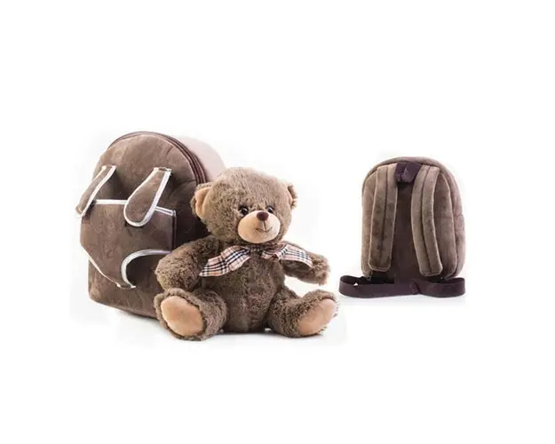 Ghiozdan gradinita Brown Bear-M, 23x8x28 cm, 7Toys