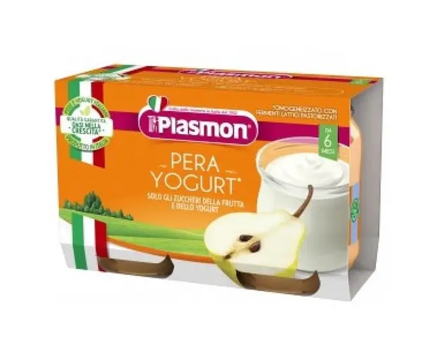 Gustare Piure Para si Iaurt Fara Gluten - Plasmon, 6 luni+, 2 x 120 g