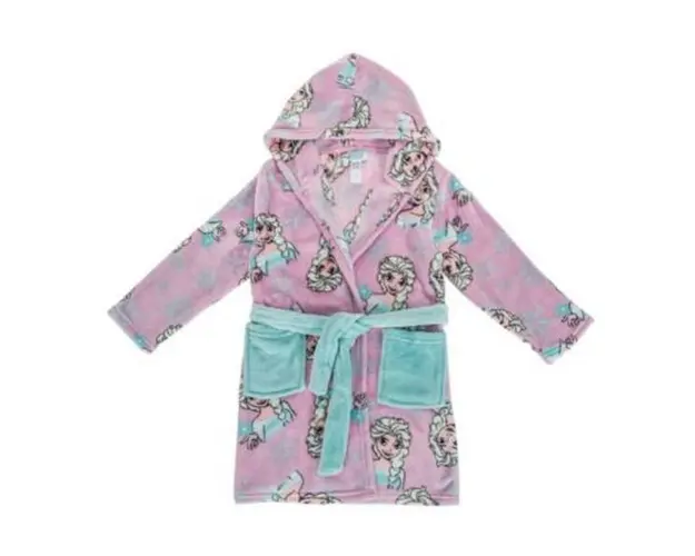 Halat pentru Copii Lila Frozen 2 cu Gluga