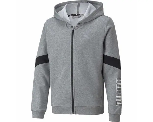 Hanorac copii Puma Active Sport Full-zip Hoodie Tr B 58920203, 152, Gri