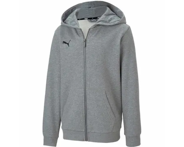 Hanorac copii Puma Teamgoal 23 Casuals Hooded Jacket Jr 65671433, 140, Gri